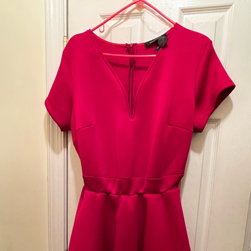 Never Worn Ashley Stewart Red peplum Romper.
